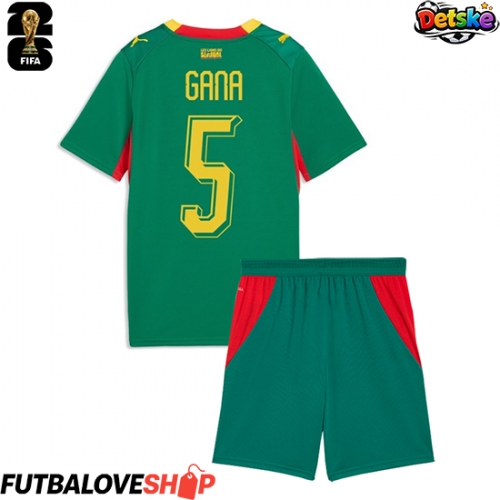 Dres Senegal Idrissa Gueye #5 Preč pre deti MS 2026 Krátky Rukáv (+ trenírky)
